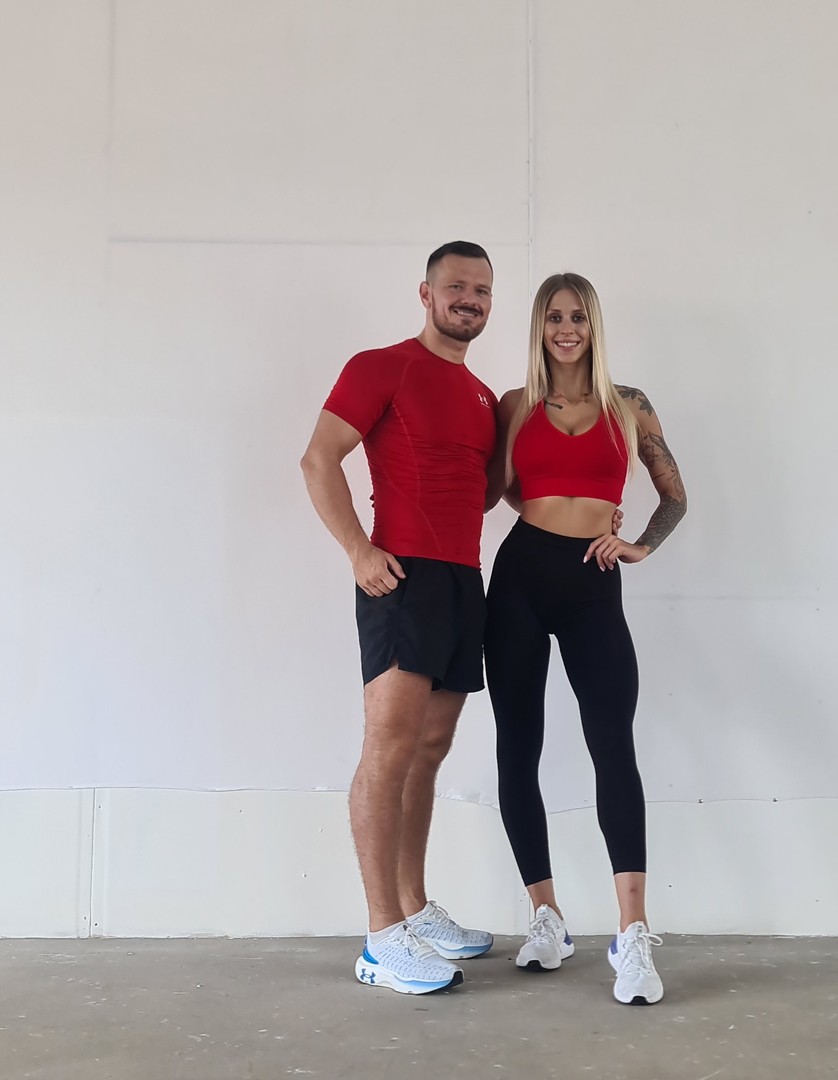 Materiał własny Krzysztof i Klaudia w sportowych strojach